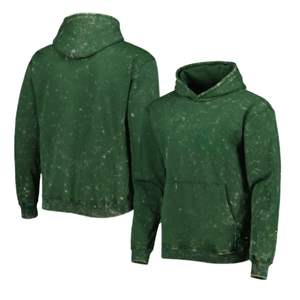Acid Washed Men Distress Hoodies 100% Cotton Custom Graphic Printed Logo Hoodies Oversized Drop Shoulder Pullover Streetwear - Product Image 3