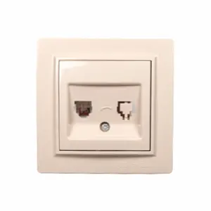 TF Socket 16A TF Socket Outlet 220V Telephone Electrical Wall Power Socket High Quality Latte