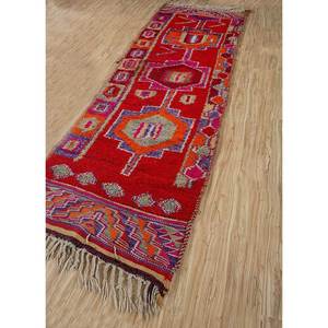 Alfombras de Lana Anudadas a Mano Nuray en Rojo y Naranja con Patrón Geométrico para Uso Doméstico-Pae-4327 - Product Image 2