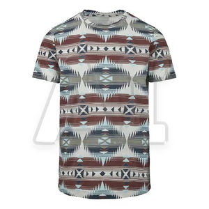Nouvelle Arrivée Conception de Maquette Sublimation Imprimer Top Tee Surdimensionné Personnaliser En Gros Pas Cher T-shirt Blanc pour Hommes - Product Image 5