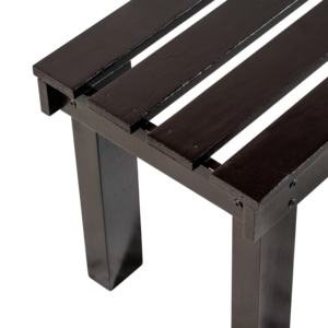 Banc en bois classique traditionnel sans dossier Domica KD-7976 en gros pour l'extérieur, le jardin, la terrasse, la salle à manger et le salon - Product Image 5