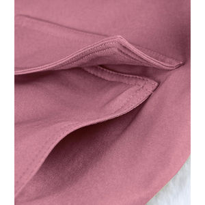 Veste bomber en toile tricotée pour femme de haute qualité OEM, vêtement d'extérieur chaud d'hiver, léger, fermeture éclair, imperméable, respirant, uni, teint - Product Image 6