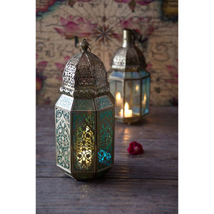 Portavelas decorativo de mesa de estilo marroquí, FAROL DE candelita para decoración del hogar para celebraciones de Eid - Product Image 6