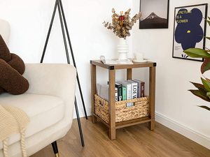 Multifunctional Rectangular Wicker <b>Baskets</b>, Water Hyacinth Storage Solution, Kitchen Organizer, <b>Woven</b> <b>Basket</b> for Gifts - Product Image 2