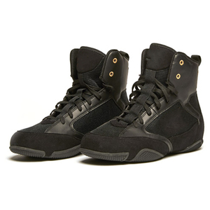 Boxing Boots Lace-Up Closure Lightweight Breathable Faux Leather Flexible Sole Slip Resistant All Weather Grip for <strong>Quick</strong> <strong>Steps</strong> - Product Image 1