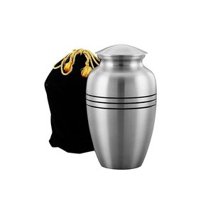 Mettez la bougie et les cendres Urne de crémation grande en acier inoxydable pour les urnes de crémation pour adultes - Product Image 1