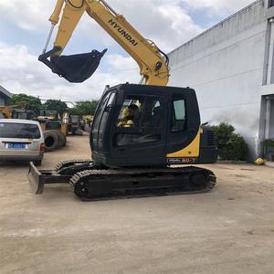 Excavatrice sur chenilles d'occasion Hyundai R80-7 Mini 8 tonnes, pelle hydraulique d'occasion R215-7 R220LC-9S R225LC-9S de haute qualité à vendre - Product Image 4