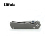 Balances de couteau en titane brossé washstone pour Para 3 Spyderco Benchmade Bugout 535