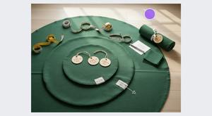 Mantel Redondo de Tela de Pato Resistente al Agua y a las Manchas - Product Image 6