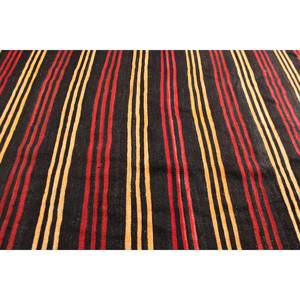 Alfombra tradicional negra y roja de área grande, lana de 7,2x11,5 pies con respaldo de látex, diseño de retazos para pasillo, dormitorio para adolescentes - Product Image 5