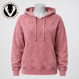 Sweat à capuche pour femme, effet délavé, tissu doux et coupe décontractée, conçu pour les collections streetwear modernes et décontractées. - Product Image 5