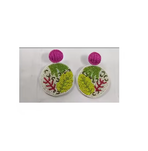 ต่างหูกระต่ายแฮนด์เมดสุดฮิตปี 2025 ต่างหูห้อยรูปกระต่ายการ์ตูนน่ารักประดับดอกไม้สำหรับผู้หญิงจากอินเดีย - Product Image 6