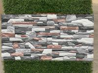 Carreaux muraux en céramique WPC de style moderne rustique, aspect pierre d'ardoise, pour salle de bain, extérieur, prix d'usine en Inde, technique de mosaïque