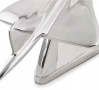 Modèles authentiques d'avion Concorde, modèle en aluminium poli, design Art Déco, décoration d'intérieur de haute qualité, objet de collection d'aviation