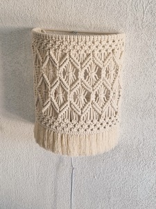 Pantalla de Lámpara Colgante Tejida a Mano de Macramé de Algodón, Decoración Moderna y Ecológica para el Hogar, Cubierta de Lámpara Colgante Estilo Bohemio - Product Image 2