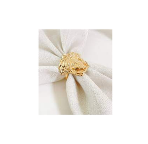 ห่วงรัดผ้าเช็ดปากดีไซน์ทองเหลือง,แหวนใส่ผ้าเช็ดปากสายสีทองสำหรับใช้บนโต๊ะอาหารและขายดี - Product Image 1