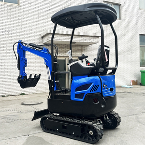 Mini-excavatrice sur chenilles compacte, petite machine à creuser pour l'aménagement paysager agricole - Product Image 2