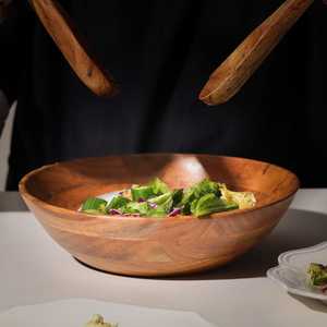 Ensemble de bols en bois de manguier écologiques faits à la main, design imprimé artistique pour les maisons rustiques et minimalistes, salle à manger - Product Image 4