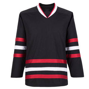 Chandail de sport en jersey de hockey sur glace pour hommes, lettres et chiffres cousus, confortable, prix raisonnable, logo personnalisé OEM - Product Image 1