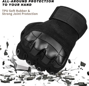 Gants tactiques imperméables noirs de haute qualité pour l'hiver, gants de chasse décontractés en stock, fabriqués au Pakistan, gants tactiques - Product Image 4