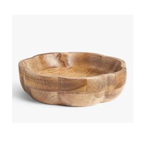 Cuencos de madera para servir comida redondeada, cuencos de arroz, ensalada de frutas y verduras, sopa, cuenco de madera personalizado, estilo único 2024 - Product Image 1