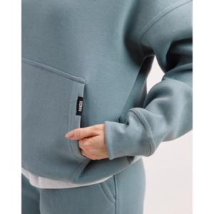 Ensemble sweat-shirt et hoodie en molleton français surdimensionné pour homme Cyan Essential 300 GSM - Product Image 4