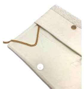 กระเป๋าคลัทช์ขนาดเล็กที่น่าสนใจพร้อมลูกปัดสีขาวของขวัญสำหรับเจ้าสาวที่สมบูรณ์แบบในราคาขายส่ง - Product Image 3