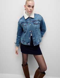 Latest Design Women's Denim Jackets Wholesale <b>Zipper</b> Closure Hooded Collar Eco-Friendly Breathable Windproof Autumn Winter - Product Image 2