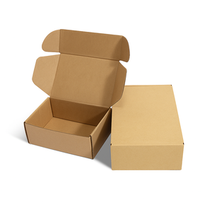 Boîte en carton brun personnalisée pour l'emballage de cadeaux express, boîte en papier pour l'expédition de vêtements, boîtes en papier pour envois postaux - Product Image 5