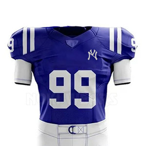 Uniforme de football américain de couleur unie en tissu respirant uniforme de football américain de haute qualité - Product Image 3