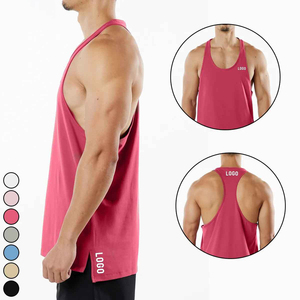 Débardeur d'entraînement sur mesure pour hommes vêtements de sport tricotés respirants pour hommes - Product Image 3