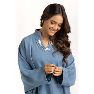 ชุดเซ็ตผ้าปอกระเจาโบฮีเมียนย้อมสี รุ่น IPST-55104 ชุดเซ็ต 2 ชิ้นสำหรับฤดูใบไม้ผลิ/ฤดูร้อน ไซส์ XS ความยาวเหนือเข่า ชุดเข้าชุดกัน - Product Image 2