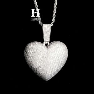 Collier pendentif en diamant en forme de cœur de luxe, or 14K/18K, diamant cultivé en laboratoire/diamant naturel, fournisseur de bijoux en gros - Product Image 2