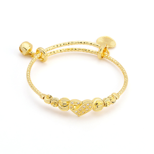 Jxx Gioielli in Oro 24K, Bracciali e Braccialetti Placcati Oro <span class=keywords><strong>con</strong></span> Charm a <span class=keywords><strong>Campanella</strong></span> e Perline per Donne e Bambini - Product Image 4