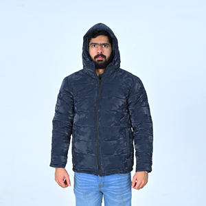 Kent Trading Company <b>Thick</b> Polyester Puffer Jacket Men <b>Winter</b> Hooded Zipper Warm Windproof Water Resistant Casual <b>Coat</b> Regular - Product Image 1