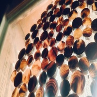Boutons de jean ronds en corne, polis, motif naturel, style classique, écologiques, fabriqués à partir de matériau corneux