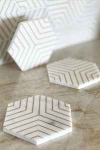 Posavasos de piedra de mármol hechos a medida adecuados para el hogar y la cocina proveedores de tiendas decorativas ideales para reventa - Product Image 3