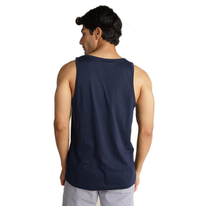 Camiseta ajustada de algodón sin mangas y LICRA para hombre de calidad exportada directamente desde fábrica de Bangladesh, camiseta de verano de color azul profundo para niños - Product Image 2