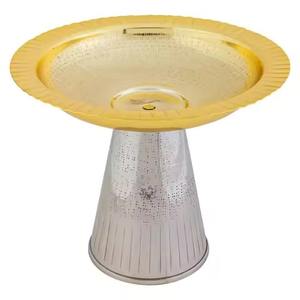 Nuevo Plato Decorativo para Mesa de Comedor, Estilo Vintage, Metal y Vidrio, Hecho a Mano - Product Image 4