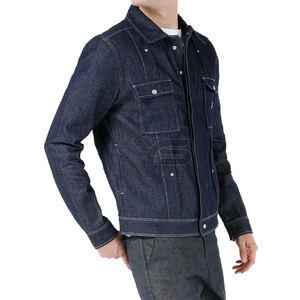 Design Autumn Men's <b>Denim</b> Jean <b>Jacket</b> Trendy Fashion Ripped Cotton <b>Denim</b> <b>Acid</b> <b>Wash</b> Black <b>Denim</b> <b>Jacket</b> - Product Image 3