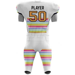 ชุดอเมริกันฟุตบอลโลโก้สั่งทำ วัสดุคุณภาพสูง เหมาะสำหรับสโมสร ทีม และโรงเรียน - Product Image 3