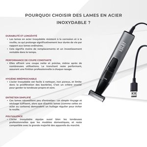 Recortadora Íntima Masculina 3 en 1 Recargable por USB C, Cuchillas de Precisión, Afeitadora Corporal para Barba y Cabello en Áreas Sensibles - Product Image 2