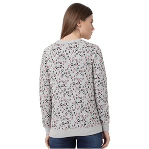 Sudaderas con capucha y sudadera para mujer de fabricación de Bangladesh, sudadera ajustada de cuello redondo con estampado elegante de calidad superior para mujer - Product Image 5