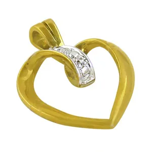 จี้เพชรรูปหัวใจชุบทองคำสุดหรูสำหรับผู้หญิง ของขวัญเครื่องประดับสุดหรู ประเภทสินค้า จี้เพชรและชาร์ม - Product Image 3