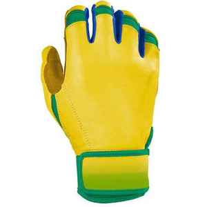 Premium Quality Adult Batting Baseball Softball Gloves Genuine Leather Ambidextrous <b>Hook</b> & Loop Closure Breathable - Product Image 2