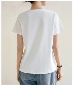 Camiseta de Mujer de Manga Corta, Último Diseño, Holgada, con Hombros Caídos, Material Transpirable, de Secado Rápido, Superventas - Product Image 2