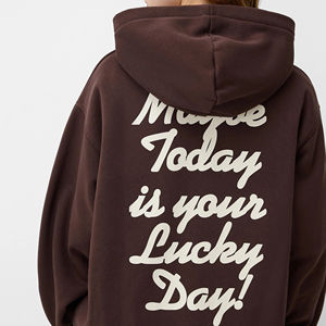 Sudaderas con Capucha Transpirables para Mujer, Hombros Caídos, Logotipo Personalizado, MOQ Bajo, Ropa Casual para Diseño de Moda Diaria, Sudaderas Unisex - Product Image 2