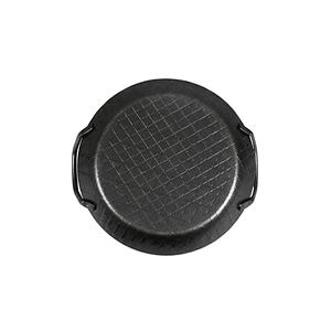 Plat à rôtir en fer forgé noir TURK avec 2 poignées, plat de service, diamètre 24 cm - Product Image 2