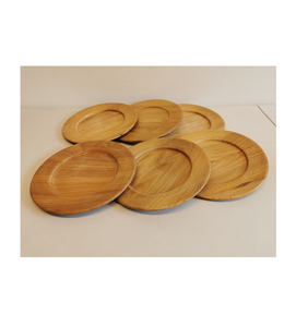 Placas de cargador de madera, plato de Decoración de mesa de calidad Superior, placas de cargador de vajilla, calidad estándar, forma personalizada - Product Image 4