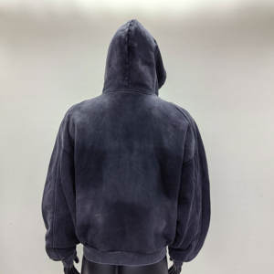 Sudadera con Capucha Personalizada de Lujo para Hombre, 100% Algodón Lavado con Ácido, con Cremallera, Gruesa, Lisa, de Invierno, de Secado Rápido, Ecológica, con Bolsillo - Product Image 2